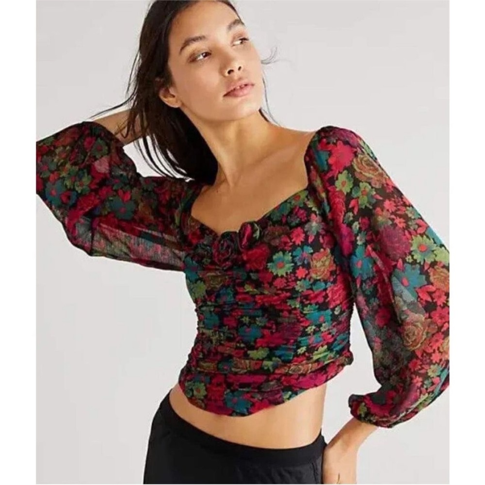 Free People Oh Lala Floral Top